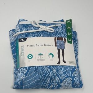 Taine Blue Men's Swim Trunks